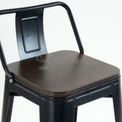 Барный стул N-238 Tolix Wood style Черный в Елабуге - elabuga.mebel24.online | фото 3