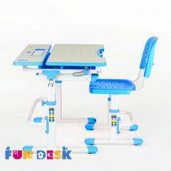 Парта-трансформер + стул Lavoro Blue в Елабуге - elabuga.mebel24.online | фото 2