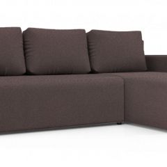 Диван угловой Алиса 3 Bahama PLUM - Teos Dark Brown в Елабуге - elabuga.mebel24.online | фото