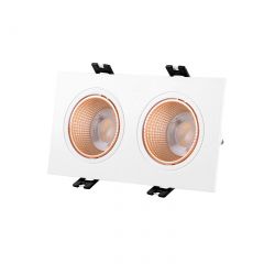 DK3072-WBR Встраиваемый светильник, IP 20, 10 Вт, GU5.3, LED, белый/бронзовый, пластик в Елабуге - elabuga.mebel24.online | фото