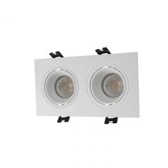 DK3072-WH Встраиваемый светильник, IP 20, 10 Вт, GU5.3, LED, белый/белый, пластик в Елабуге - elabuga.mebel24.online | фото