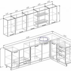 Кухонный гарнитур угловой Бланка 2600х1600 (Стол. 26мм) в Елабуге - elabuga.mebel24.online | фото 2