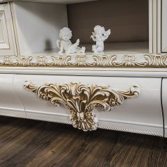 Гостиная Алсу 1+ТВ+1 (белый глянец) в Елабуге - elabuga.mebel24.online | фото 3