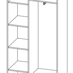 ДАРЬЯ Шкаф (Дуб Вотан/Белый глянец) гостиная в Елабуге - elabuga.mebel24.online | фото 6