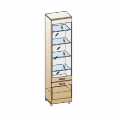 Гостиная Камелия Композиция 5 (Гикори Джексон темный) в Елабуге - elabuga.mebel24.online | фото 2