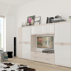 Гостиная ЛОТОС (модульная) Бодега белая в Елабуге - elabuga.mebel24.online | фото 3