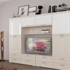 Гостиная ЛОТОС (модульная) Бодега белая в Елабуге - elabuga.mebel24.online | фото 5