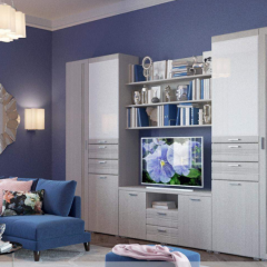 Гостиная ЛОТОС (модульная) Бодега белая в Елабуге - elabuga.mebel24.online | фото 7