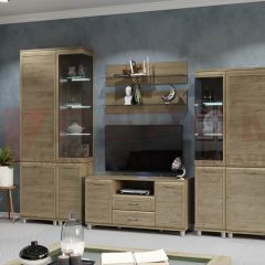 Гостиная Мелисса Композиция 5 (Гикори Джексон светлый) в Елабуге - elabuga.mebel24.online | фото