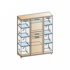 Гостиная Мелисса Композиция 6 (Гикори Джексон светлый) в Елабуге - elabuga.mebel24.online | фото 2