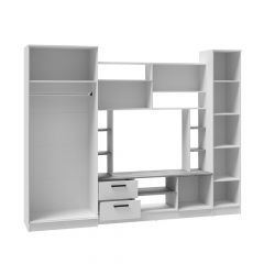 Гостиная СОЛО ЛДСП Белый /ЛДСП Дуб крафт золотой в Елабуге - elabuga.mebel24.online | фото 2