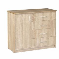 Комод Фиеста (Дуб сонома светлый) Эко в Елабуге - elabuga.mebel24.online | фото