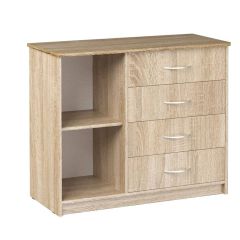 Комод Фиеста (Дуб сонома светлый) Эко в Елабуге - elabuga.mebel24.online | фото 2