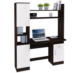 Компьютерный стол ШКОЛЬНИК (Венге/Анкор белый) в Елабуге - elabuga.mebel24.online | фото