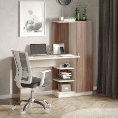 Стол компьютерный Софт (УНИ) Ясень темный/светлый в Елабуге - elabuga.mebel24.online | фото