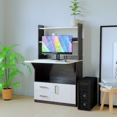 Компьютерный стол СП-1 (Венге/Дуб молочный) в Елабуге - elabuga.mebel24.online | фото 3