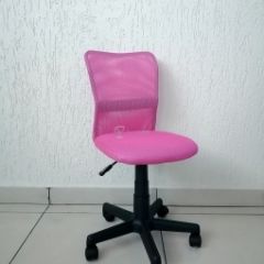 Кресло Barneo K-401 детское (розовая ткань/сетка) в Елабуге - elabuga.mebel24.online | фото