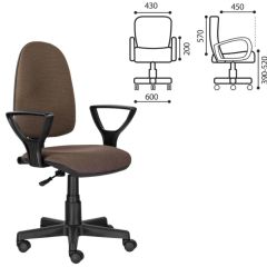 Кресло BRABIX "Prestige Ergo MG-311" (ткань, коричневое) 531875 в Елабуге - elabuga.mebel24.online | фото 2