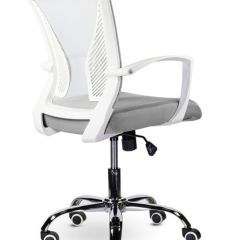Кресло BRABIX "Wings MG-306" (пластик белый, хром, сетка, серое) 532012 в Елабуге - elabuga.mebel24.online | фото 4
