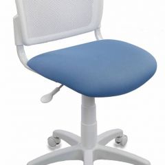 Кресло детское Бюрократ CH-W296NX/26-24 белый TW-15 голубой 26-24 в Елабуге - elabuga.mebel24.online | фото