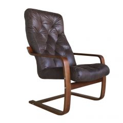 Кресло для отдыха (пружинка) Магнат 102-З-Ш замша ШОКОЛАД в Елабуге - elabuga.mebel24.online | фото