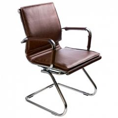 Кресло для посетителя Бюрократ CH-993-Low-V/Brown коричневый в Елабуге - elabuga.mebel24.online | фото