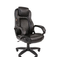 Кресло для руководителя  CHAIRMAN 432 (Экокожа черная) в Елабуге - elabuga.mebel24.online | фото