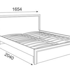 Кровать 1.6 Беатрис М07 Стандарт с ортопедическим основанием (Орех гепланкт) в Елабуге - elabuga.mebel24.online | фото 2