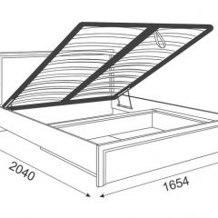 Кровать 1.6 Беатрис М08 Стандарт с ПМ (Орех гепланкт) в Елабуге - elabuga.mebel24.online | фото 2