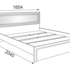 Кровать 1.6 Беатрис М09 с мягкой спинкой и настилом (Орех гепланкт) в Елабуге - elabuga.mebel24.online | фото 2