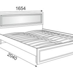 Кровать 1.6 Беатрис М10 с мягкой спинкой и ортопедическим основанием (Орех гепланкт) в Елабуге - elabuga.mebel24.online | фото 2