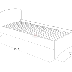 Кровать-2 одинарная (800*1900) в Елабуге - elabuga.mebel24.online | фото 2