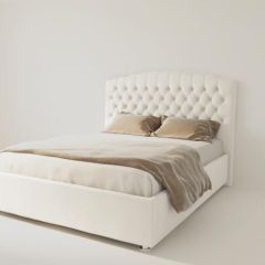 Кровать Берлин без основания 1200 (экокожа белая) в Елабуге - elabuga.mebel24.online | фото