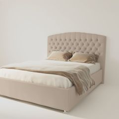 Кровать Берлин без основания 1200 (велюр светло-серый) в Елабуге - elabuga.mebel24.online | фото
