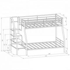 Кровать двухъярусная "Толедо-1" Коричневый/Венге в Елабуге - elabuga.mebel24.online | фото 2