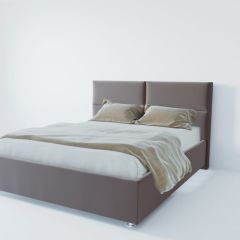 Кровать Корсика с ПМ 800 (велюр темно-серый) в Елабуге - elabuga.mebel24.online | фото 2