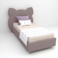 Кровать Котя с ортопедическим основанием 800 (велюр темный-серый) в Елабуге - elabuga.mebel24.online | фото