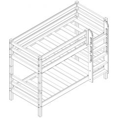 Кровать низкая с прямой лестницей Соня (Вариант 11) в Елабуге - elabuga.mebel24.online | фото 3