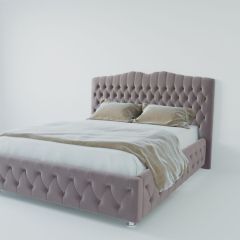 Кровать Нягань с ПМ 1200 (велюр темно-серый) в Елабуге - elabuga.mebel24.online | фото