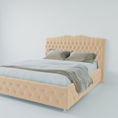 Кровать Нягань с ПМ 2000 (экокожа бежевая) в Елабуге - elabuga.mebel24.online | фото 2
