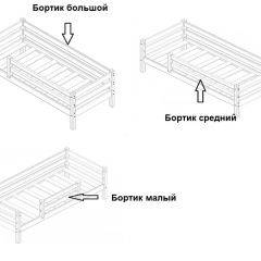 Кровать одноярусная Сонечка (800*1900) модульная в Елабуге - elabuga.mebel24.online | фото 3