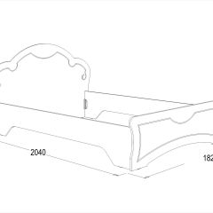 Кровать Ольга-10 МДФ (1600) без основания в Елабуге - elabuga.mebel24.online | фото 2