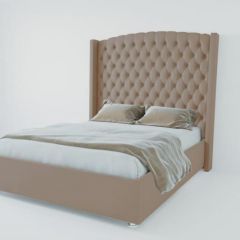 Кровать Берлин ЛЮКС без основания 1200 (велюр серый) в Елабуге - elabuga.mebel24.online | фото