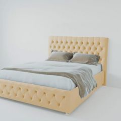 Кровать Версаль 1400 без основания (экокожа бежевый) в Елабуге - elabuga.mebel24.online | фото