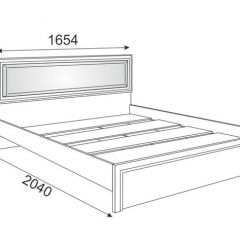 Кровать 1.6 Беатрис М09 с мягкой спинкой и настилом (дуб млечный) в Елабуге - elabuga.mebel24.online | фото 2
