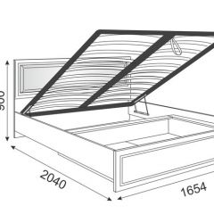 Кровать 1.6 Беатрис М11 с мягкой спинкой и ПМ (дуб млечный) в Елабуге - elabuga.mebel24.online | фото 3