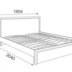 Кровать 1.6 Беатрис М07 Стандарт с ортопедическим основанием (дуб млечный) в Елабуге - elabuga.mebel24.online | фото