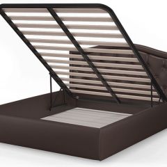 Кровать Стелла 1400*2000 + ПМ (Лесмо brown) коричневый в Елабуге - elabuga.mebel24.online | фото 3
