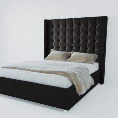 Кровать Венеция ЛЮКС с ПМ 2000 (экокожа кольт ч) в Елабуге - elabuga.mebel24.online | фото 2