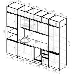 Кухонный гарнитур Адажио люкс 3000 мм в Елабуге - elabuga.mebel24.online | фото 2